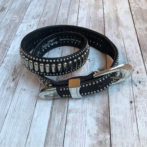 Billy’s belts made in USA black leather